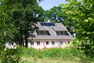 rosa haus ferienwohnung waabs halbinsel schwansen ostsee schleswig-holstein kappeln gluecksburg flensburg eckernfoerde urlaub im gruenen in der natur ruhe oekologisch sanierter haus wohngesundheit wildblumenwiese huehnerhaltung oekologische bienenhaltung haus