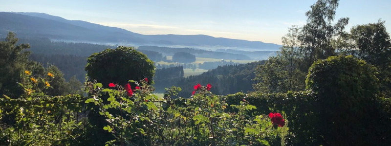 villa breitenberg bayerischer wald nachhaltige unterkunft boutiquie hotel ferienwohnung natur berge ruhe biologische kueche kultur seminare yoga retreats hochzeiten rosengarten